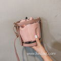 2022 New Design Soft Drawstring Messenger Bag Transparent PVC Candy Jelly Sling Bag